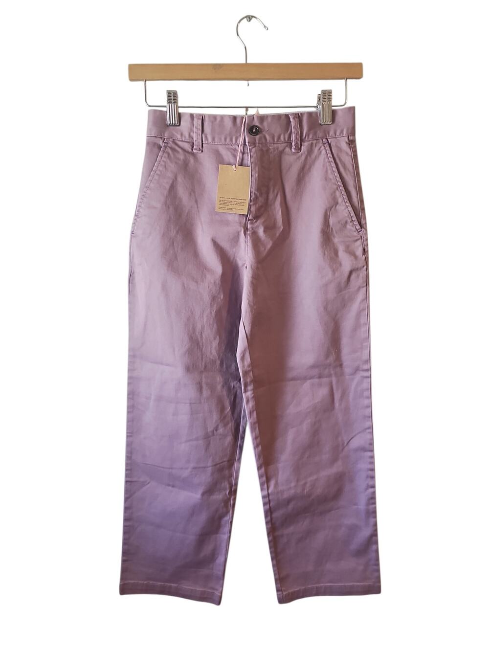 Mini boden boys purple lavender chino pants sz 10Y new tags adjustable waist